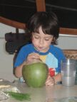 Antonio with Drinking Nut.JPG (45 KB)